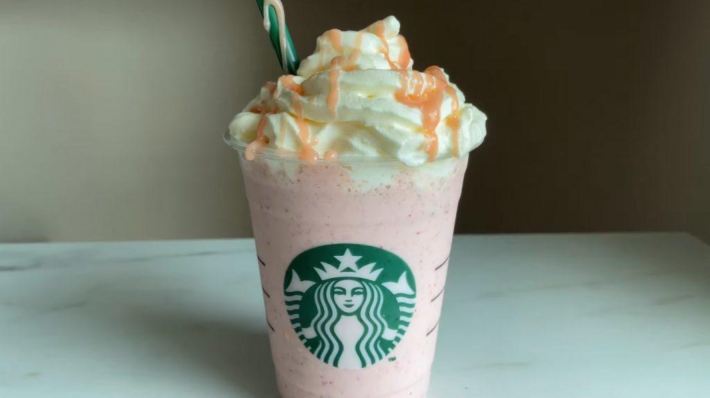 Copycat Starbucks Birthday Cake Frappuccino Frozen Coffee Beverage