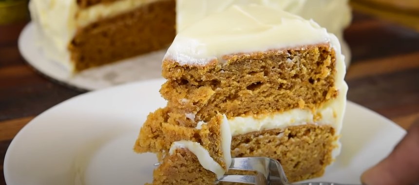 Sweet Potato Cake with Marshmallow Frosting Recipe