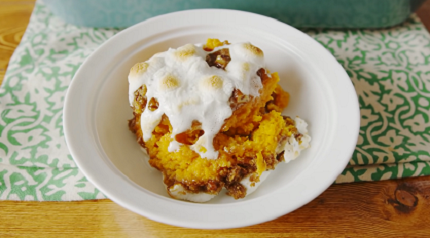 sweet potato casserole with eggnog recipe