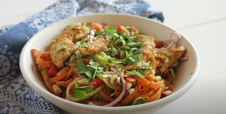 Thai Zucchini Noodle Salad Recipe