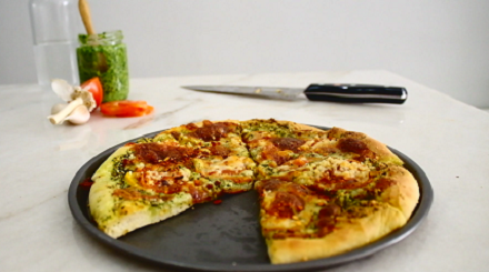 tomato basil flatbread pizza recipe