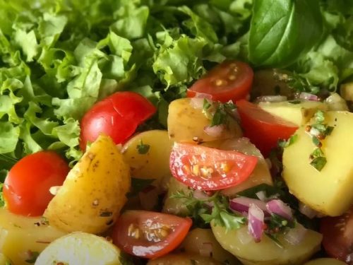 Tomato-Potato Salad with Basil Recipe