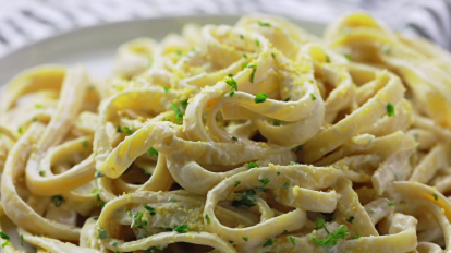 vegan fettuccine alfredo pasta recipe