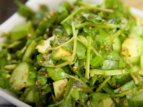 Watercress, Avocado, and Walnut Salad Recipe