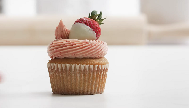 white chocolate strawberry cupcakes recipe