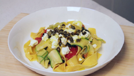 zucchini ribbons and pasta recipe