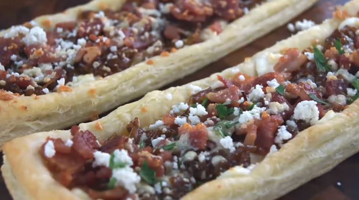 bacon blue cheese caramelized onion tart recipe