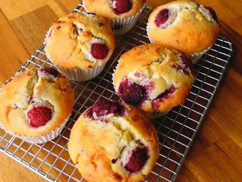 raspberry and white chocolate muffins recipe