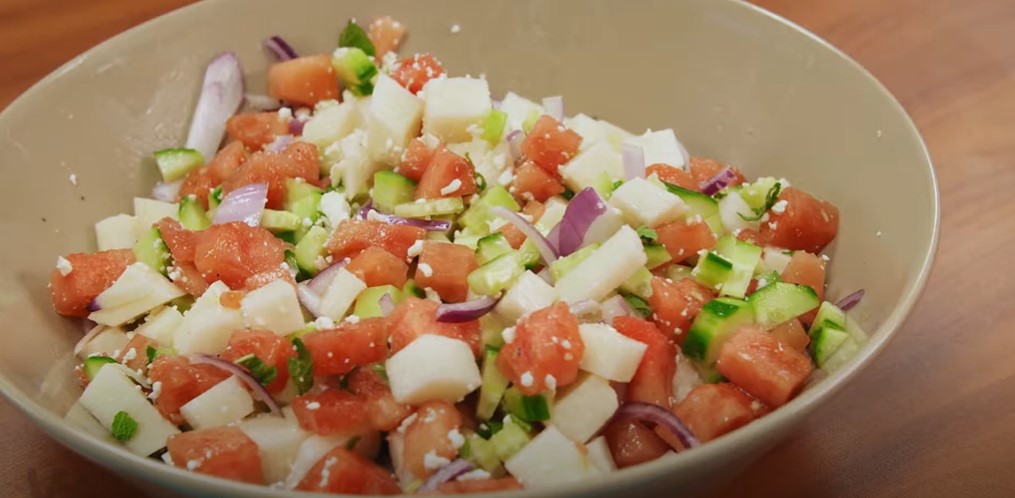 watermelon, jicama and cucumber salad recipe