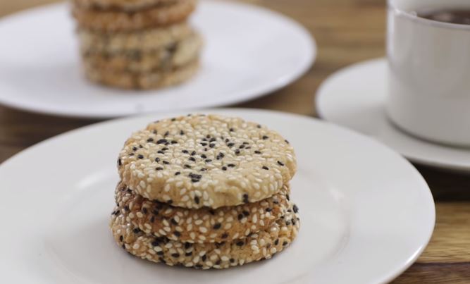 tahini butter cookies recipe