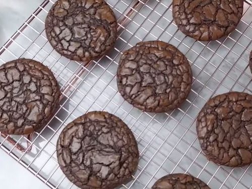 fudgy chocolate brownie cookies recipe