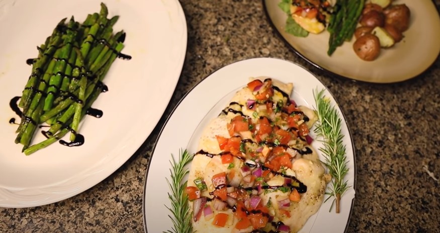 skillet bruschetta chicken dinner recipe