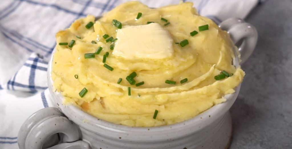 slow cooked garlic mashed potatoes recipe