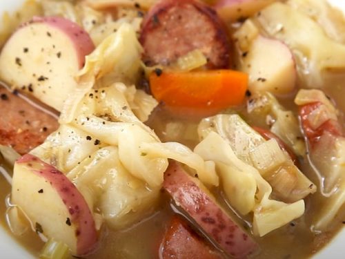 country potato-and-cabbage soup recipe