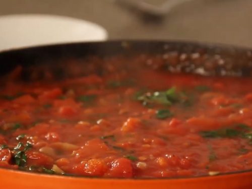tomato sauce with basil recipe