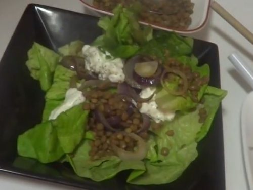 french lentil salad with goat cheese recipe