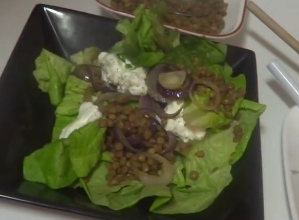 french lentil salad with goat cheese recipe