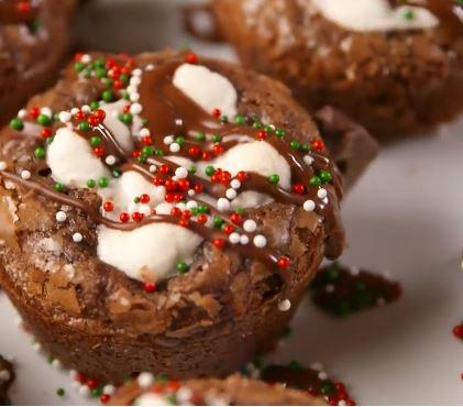 hot chocolate brownie cups recipe