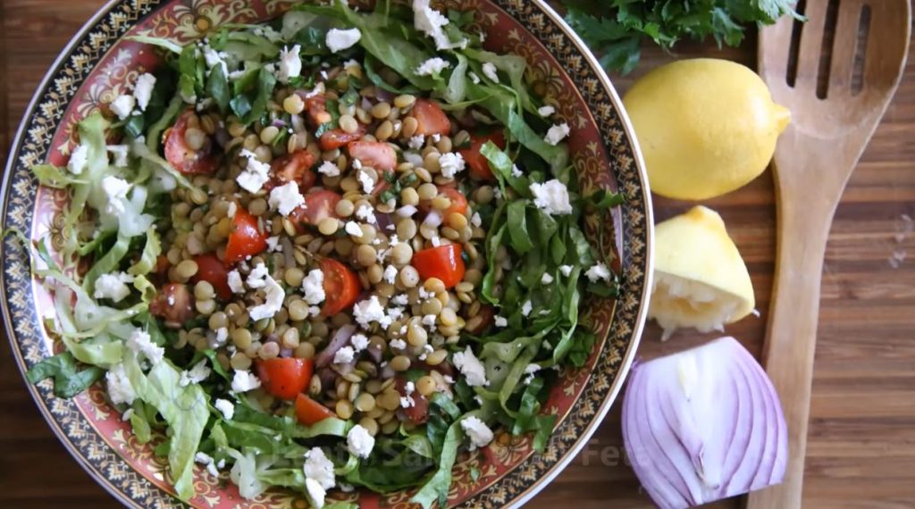 lentil salad with arugula and feta recipe