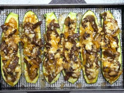 philly cheese steak zucchini boats recipe