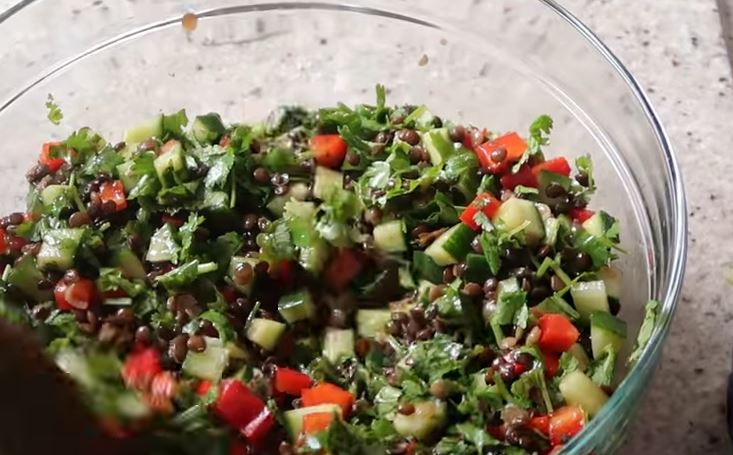 healthy lentil salad recipe