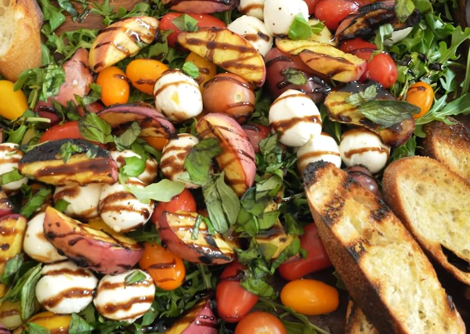 grilled peach summer salad recipe