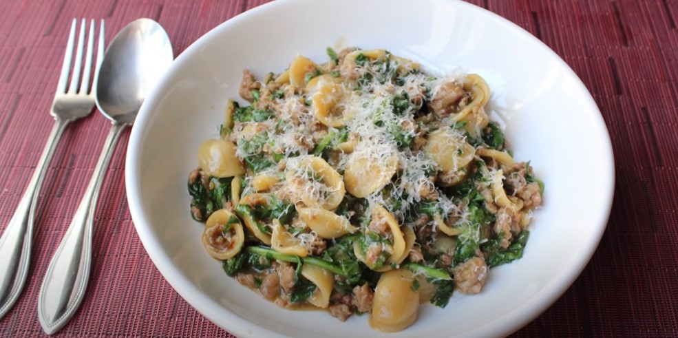 orecchiette pasta with sausage and kale recipe