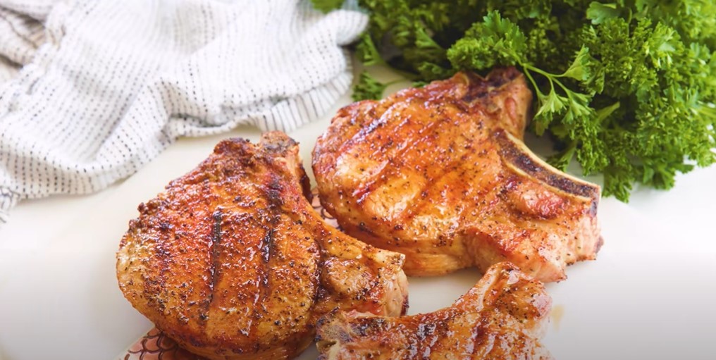 grilled ‘fusion’ pork chops recipe