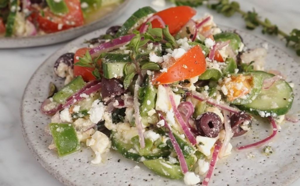 greek salad with pepperoni recipe