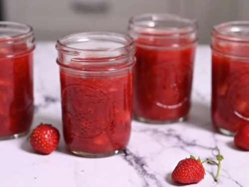 strawberry citrus freezer jam recipe