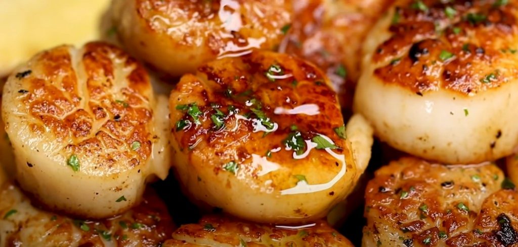 seared lemon garlic butter scallops recipe