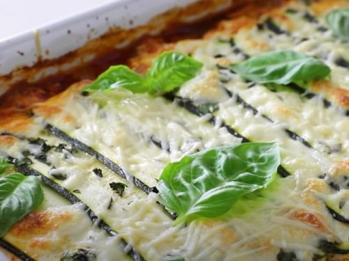 veggie lasagna zucchini boats recipe