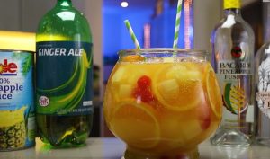 orange and pineapple rum cocktail recipe