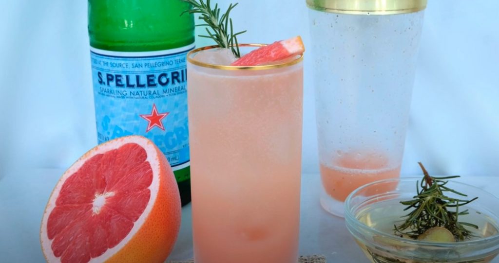 grapefruit and rosemary honey cocktail recipe