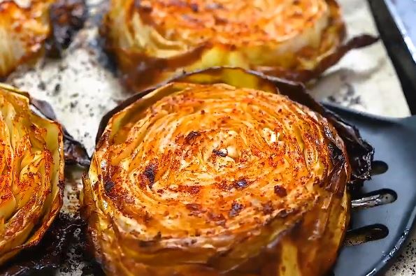 roasted cabbage steaks recipe