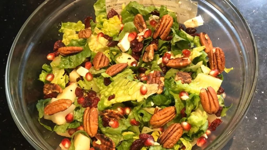 pomegranate & pear green salad recipe