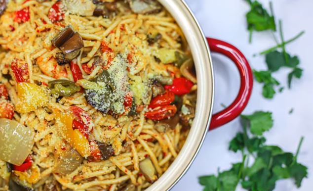 roasted ratatouille with spaghetti recipe