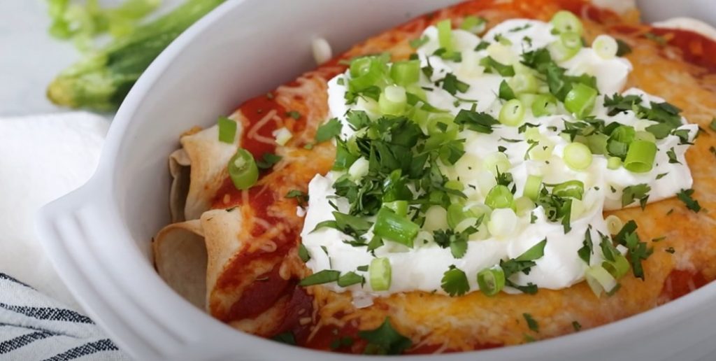 cheesy zucchini enchiladas recipe