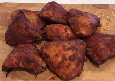smoked chicken thighs recipe