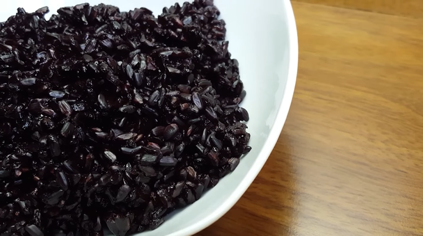 almond black rice recipe