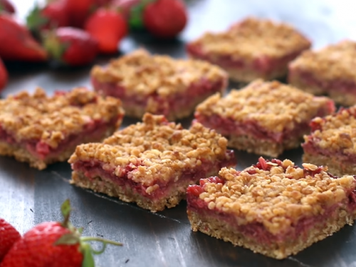 apricot-cherry bars with oatmeal crumble topping recipe