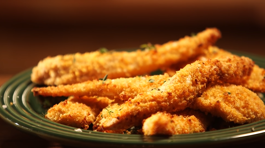 baked parmesan chicken strips recipe