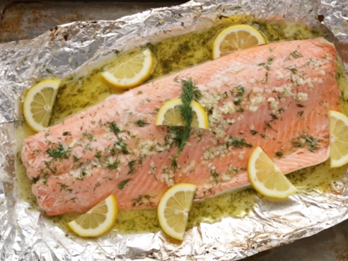 baked salmon in foil recipe