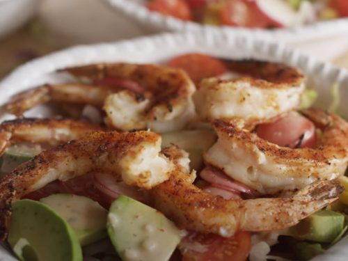 Spiced Grilled Shrimp with Tomato Salad Recipe