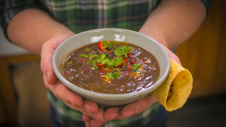 black bean soup recipe