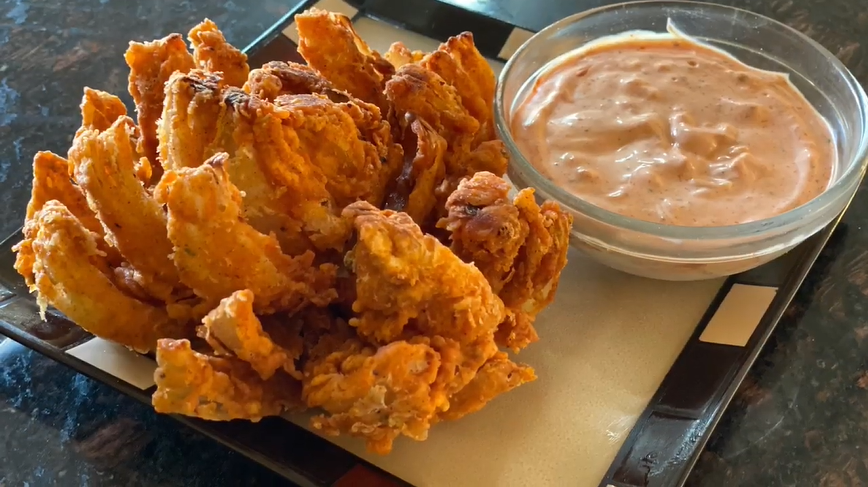 blooming onion bites with dipping sauce recipe