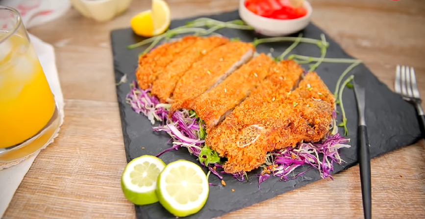 breaded pork cutlets with lime recipe