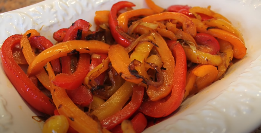 caramelized onions and bell peppers recipe