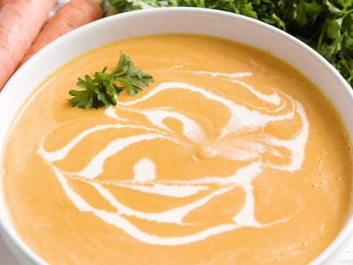 carrot with onion and garlic soup recipe