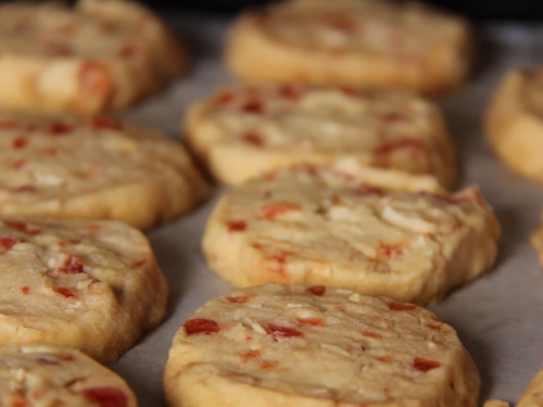 cherry almond shortbread cookies recipe